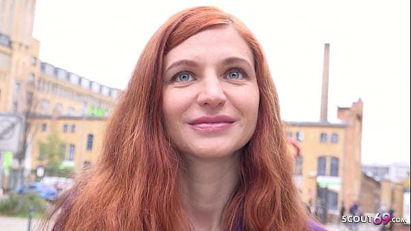 GERMAN SCOUT – Small Boobs Redhead College Girl Lina Joy talk to Rough Amateur Sex