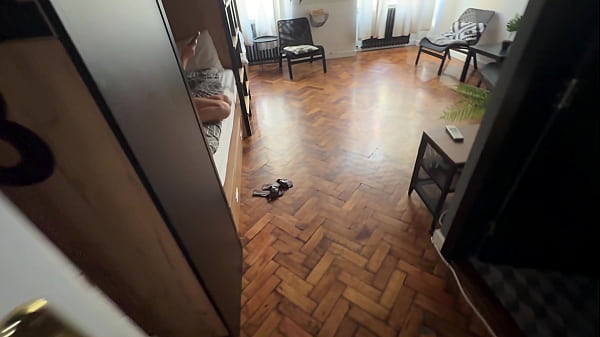 Naughty Dorm Mate Eyes Us Banging Deep in Shared Room
