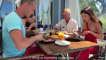 Swingers Couples Meet for a Wife Swap and have Passionate Sex on the Same Couch