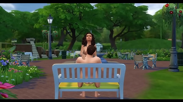 Zendaya and Tom Holland have sex in a public park while people watch. She rides him hard.