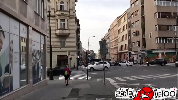 Brunette sucks dick