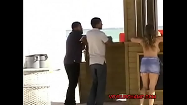 EW #37 and #42 Part 1 – Wife flashing her smooth cunt to random men on a public beach!