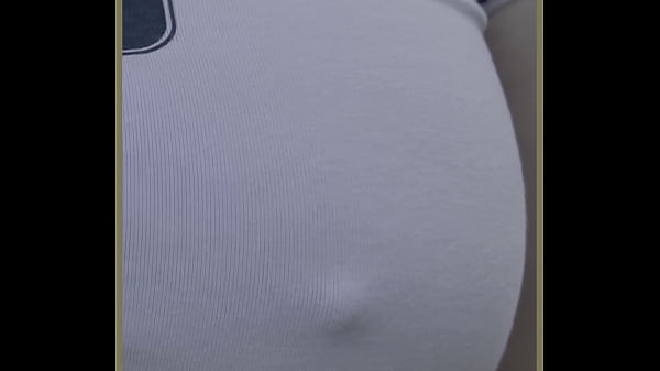 HOT MILF with perfect tits public braless dare