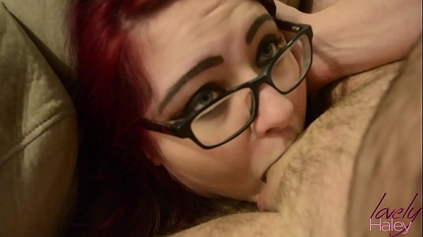 LovelyHaley gives an amazing blowjob with HUGE facial