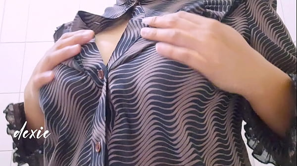Pinay Chubby Big Tits – Office Break time playing her Big Natural tits