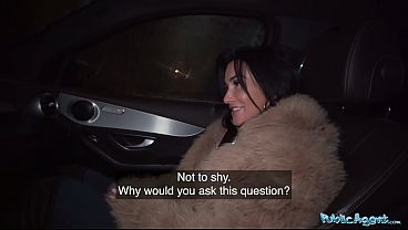 That hot peice of ass rides my cock – Public Agent