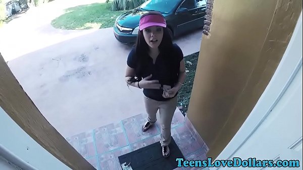 Newbie teen rides dick pov style and gets facial for cash